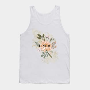 Floral with Golden Motives Tank Top